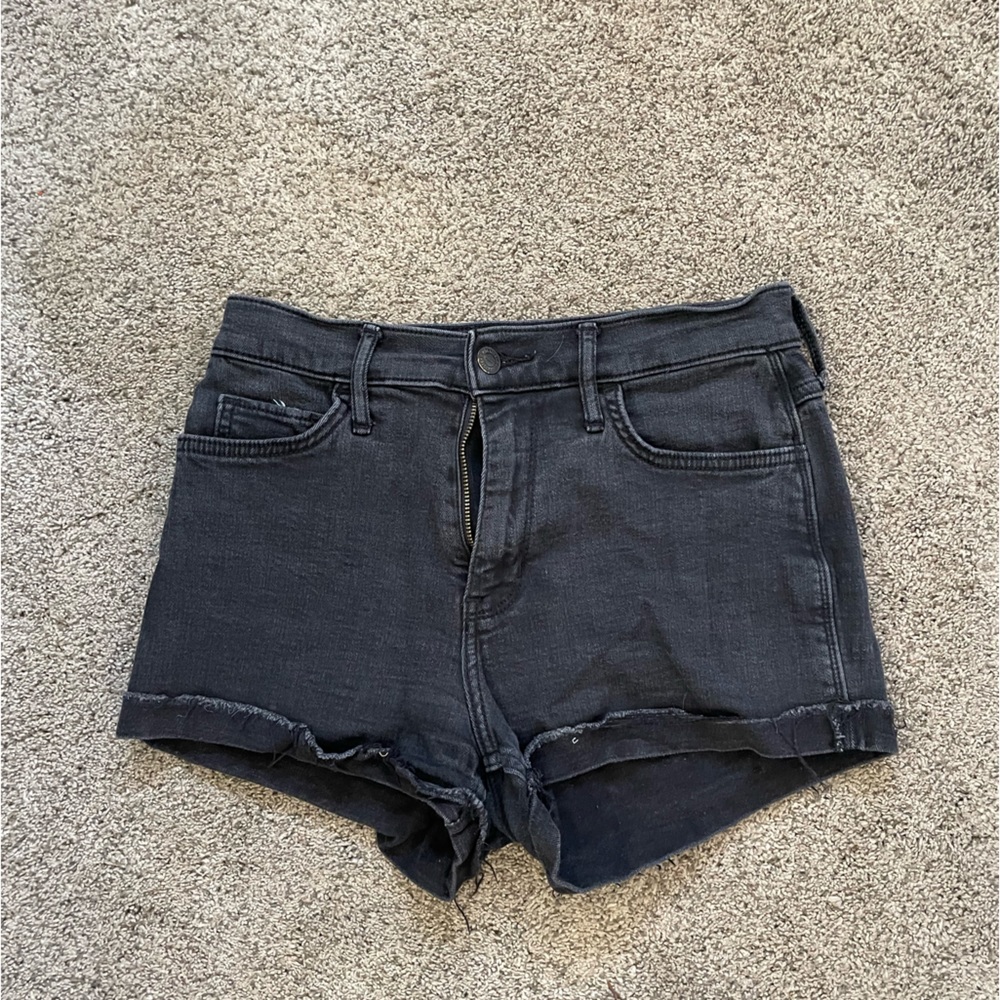 Hollister black jean shorts (size 3)
